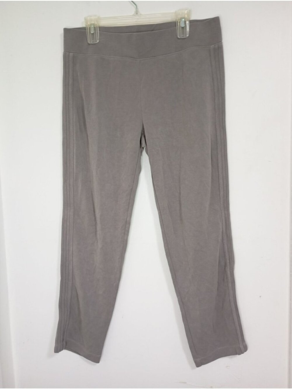 Athleta Gray Straight-Leg Modal Blend Pants Size L Women